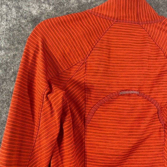 Athleta Jacket XS Red Striped Performance 1/4 Zip Layering Long Sleeve Pullover - Picture 4 of 12